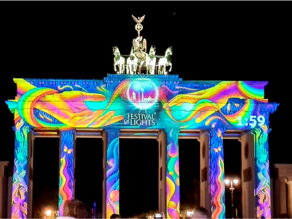 Festival of Lights am Brandenburger Tor in Berlin
